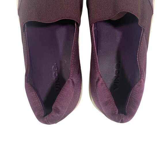 Vince Corbin Slip-On Satin‎ Sneaker in Aubergine Plum Purple Size 7 NWOB - Picture 6 of 8